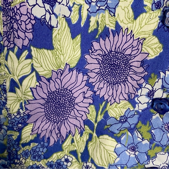 Chadwicks floral dress Womens size 16 blue Maxi Cottagecore Vtg sleeveless - Picture 11 of 16